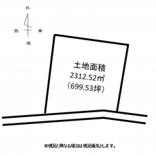 菊池郡大津町大字杉水、土地の間取り画像です