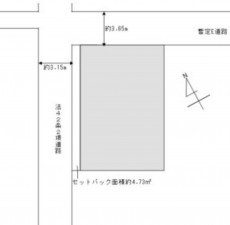 熊本市南区八分字町、土地の間取り画像です