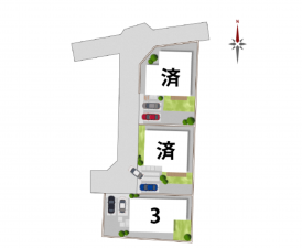 熊本市北区清水、土地の間取り画像です