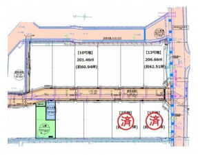 菊池郡菊陽町大字久保田、土地の間取り画像です