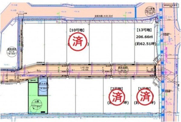 菊池郡菊陽町大字久保田、土地の間取り画像です