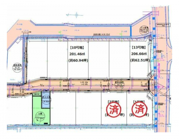 菊池郡菊陽町大字久保田、土地の間取り画像です
