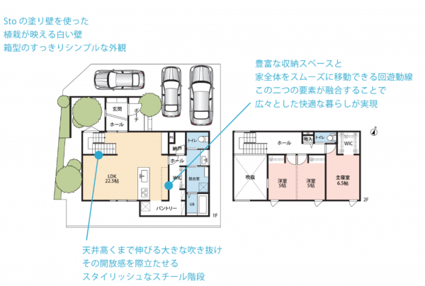 熊本市東区長嶺東、新築一戸建ての間取り画像です
