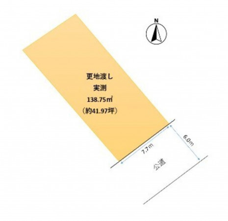熊本市中央区菅原町、土地の間取り画像です
