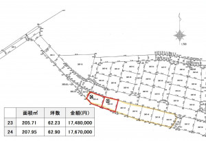 合志市須屋、土地の間取り画像です