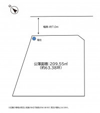 合志市御代志、土地の間取り画像です