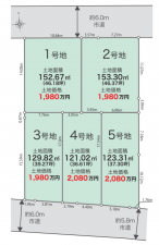 熊本市南区薄場町、土地の間取り画像です