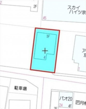 熊本市中央区京町、土地の間取り画像です