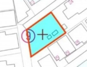 熊本市東区新外、土地の間取り画像です
