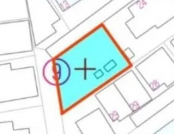 熊本市東区新外、土地の間取り画像です