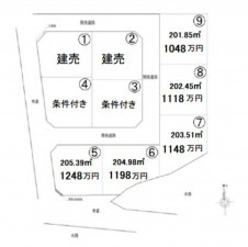 熊本市南区富合町、土地の間取り画像です