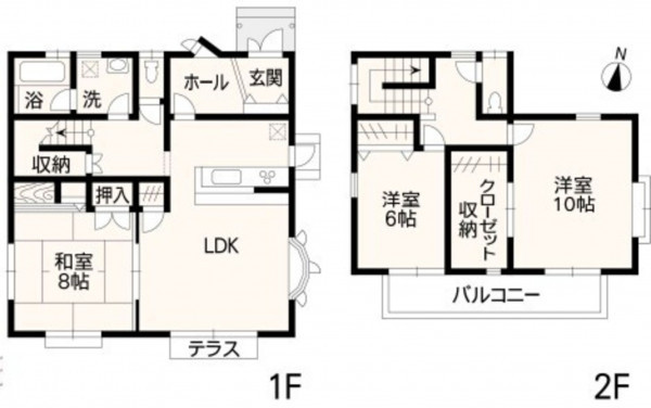 熊本市東区小峯、中古一戸建ての間取り画像です