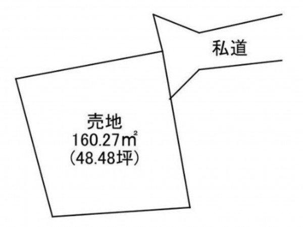 熊本市南区南高江、土地の間取り画像です
