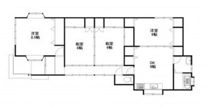 菊池郡菊陽町大字久保田、中古一戸建ての間取り画像です