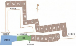 熊本市東区小山、土地の間取り画像です