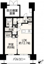 熊本市中央区西阿弥陀寺町、マンションの間取り画像です