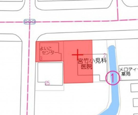 熊本市東区沼山津、土地の間取り画像です