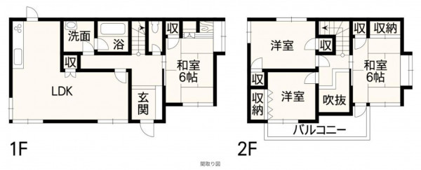 熊本市東区戸島、中古一戸建ての間取り画像です