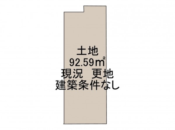 岸和田市西大路町、土地の間取り画像です