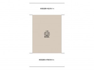 岸和田市中井町、土地の間取り画像です