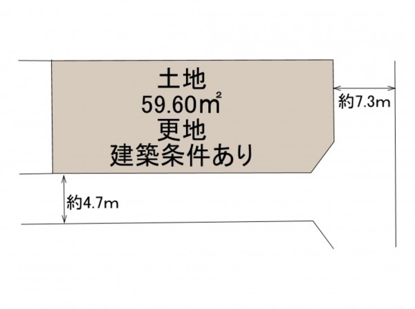 岸和田市摩湯町、土地の間取り画像です