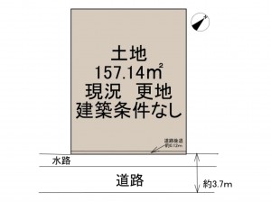 岸和田市別所町、土地の間取り画像です