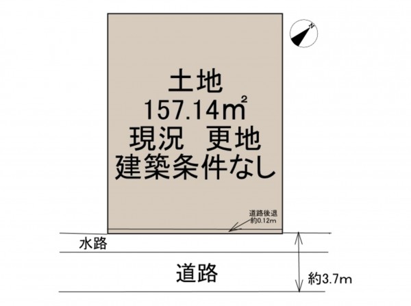 岸和田市別所町、土地の間取り画像です