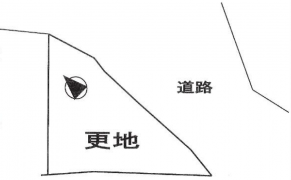 岸和田市葛城町、土地の間取り画像です
