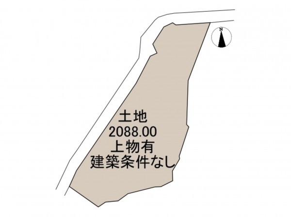 岸和田市阿間河滝町、土地の間取り画像です