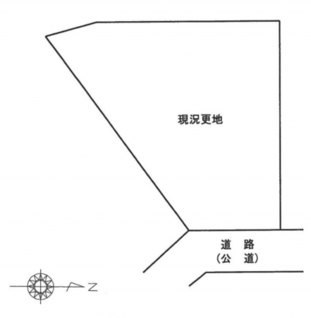 岸和田市岡山町、土地の間取り画像です