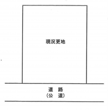 岸和田市小松里町、土地の間取り画像です