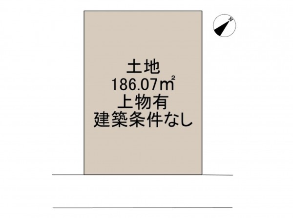 岸和田市摩湯町、土地の間取り画像です
