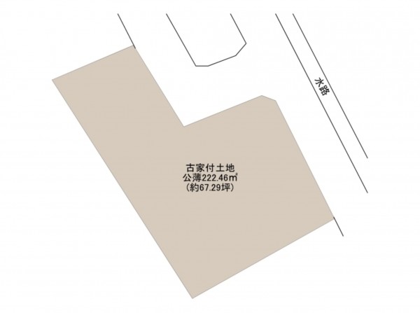 岸和田市大町、土地の間取り画像です