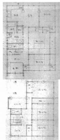 岸和田市並松町、中古一戸建ての間取り画像です