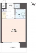 岸和田市上野町東、マンションの間取り画像です