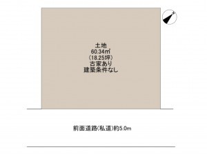 岸和田市下松町、土地の間取り画像です