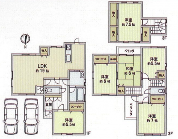 和泉市阪本町、中古一戸建ての間取り画像です