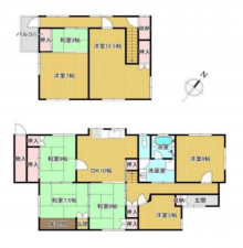 和泉市和気町、中古一戸建ての間取り画像です