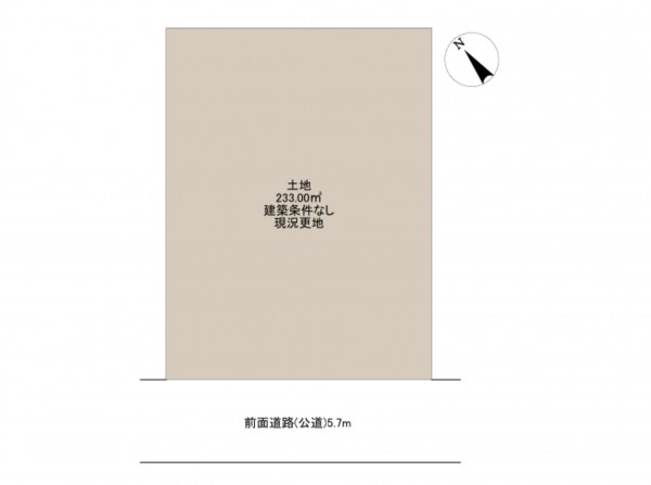 和泉市、土地の間取り画像です