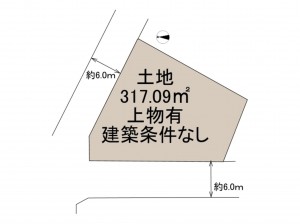 和泉市鶴山台、土地の間取り画像です
