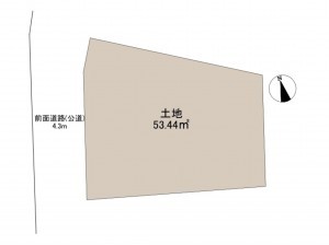 高石市、土地の間取り画像です