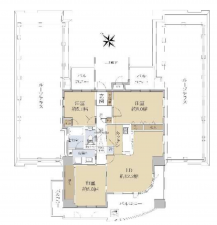 和泉市いぶき野、マンションの間取り画像です