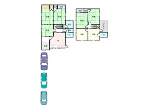 泉大津市、中古一戸建ての間取り画像です
