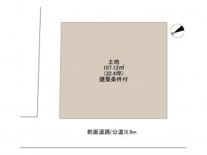 高石市、土地の間取り画像です