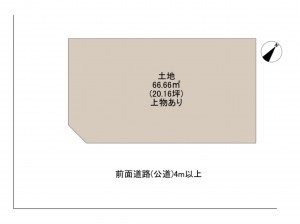 泉大津市、土地の間取り画像です