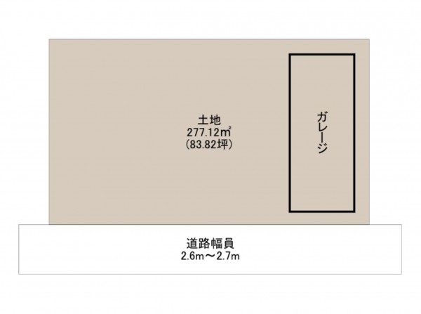 岸和田市加守町、土地の間取り画像です