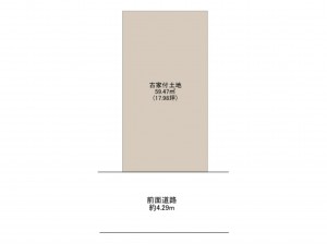 岸和田市春木宮川町、土地の間取り画像です