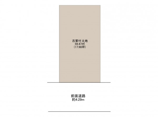 岸和田市春木宮川町、土地の間取り画像です