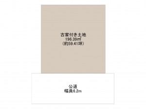 和泉市青葉台、土地の間取り画像です