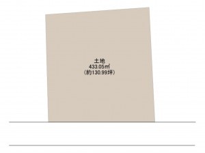 岸和田市別所町、土地の間取り画像です